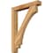 Ekena Millwork Imperial Block Rough Sawn Bracket w/ Offset Brace, Western Red Cedar, 6"W x 36"D x 48"H BKT0604X36X48IMP05RWR - alternate 1